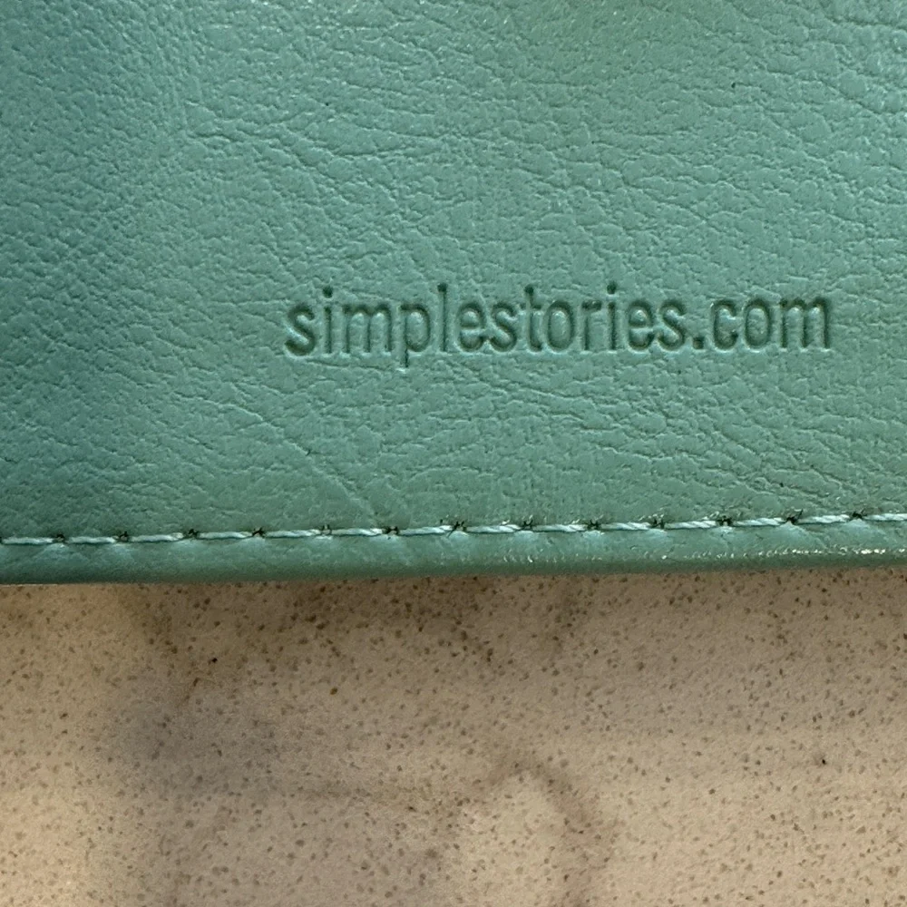 Carpe Diem Faux Leather Teal Planner Agenda Organizer Binder A5